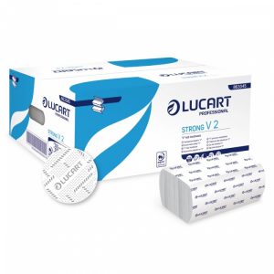 Asciugamani in carta piegati a V