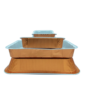 Vaschette alluminio bilaccate terracotta in vari formati